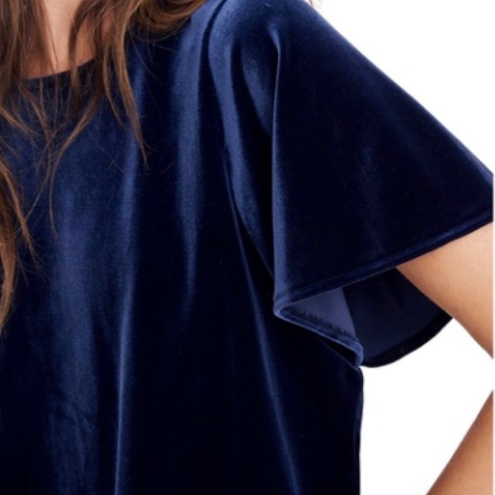 Madewell Velvet Butterfly Sleeve Tee